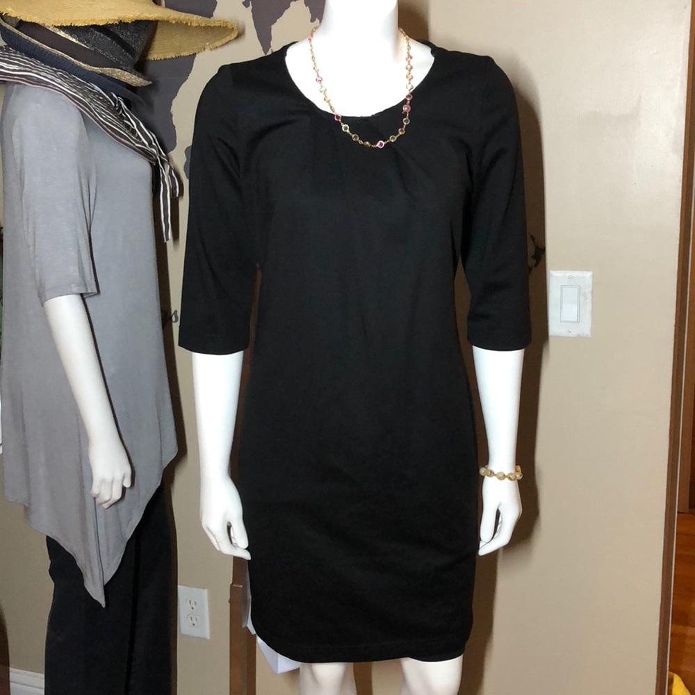 Boss by Hugo Boss black LBD dress 3/4 sleeve NWT